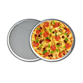 چین طول عمر 16 اینچ پیتزا مش صفحه نمایش فلزی سینی آلومینیوم بدون درز FDA گواهی شده کارخانه